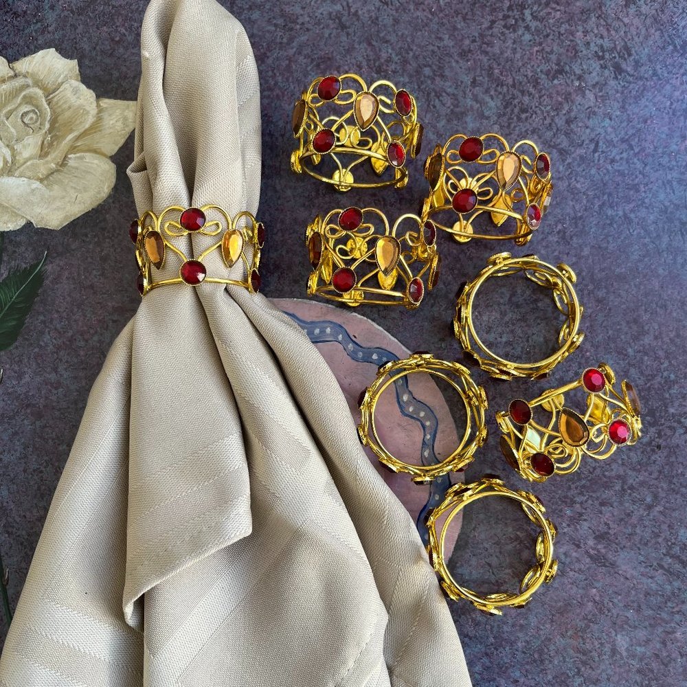 2/$15💙 Set of 8 Napkin Rings, NWOT